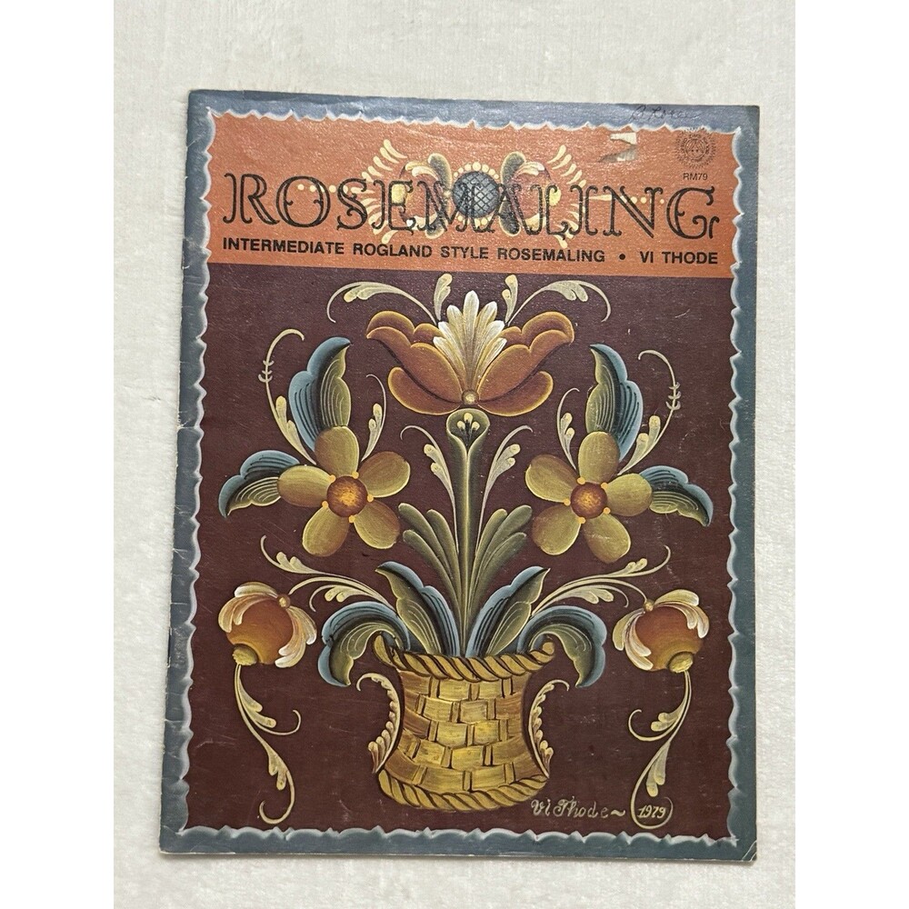Intermediate Rosemaling Rogland Style Vi Thode 1979 Painting
